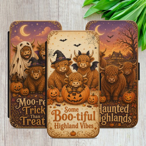 Halloween kuh flip case für - halloween,