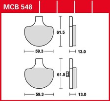 TRW Bremsbelag (für