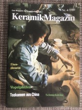 Keramik Magazin 4 / 1980 Das Magazin für kreative Keramik  Eisen Glasuren