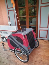 Dutch Doggy Ride Fahrradanhänger für Hunde  Rot/Schwarz wie neu