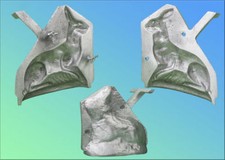 Backform Aluminiumguß  Osterhase Form Handarbeit Nr.6