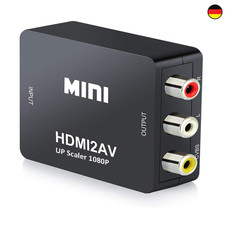 HDMI zu AV Konverter | Umschaltbarer PAL/NTSC | USB-Ladefunktion