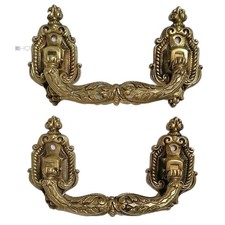 Paar Truhengriffe Bronze
