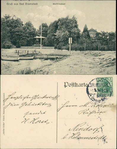 Ansichtskarte bad bramstedt - ansichtskarte,