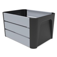 Mirage DIY Fahrrad Transportkiste Transportbox Cargo schwarz / grau 24 Liter