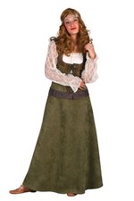 Kleid Robin Hood lang grün