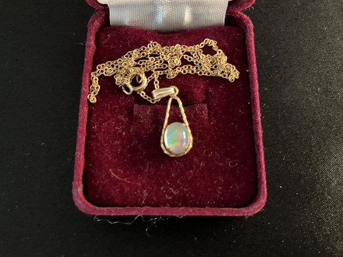 Idaho spencer opal - opal, halskette