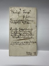 alter Kaufbrief Witikon