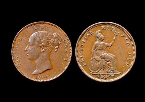 1844 queen victoria bronze - 1844,