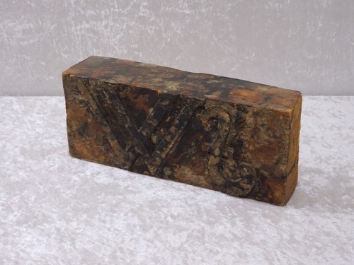 Br23he antiker holz stempel - antiker,