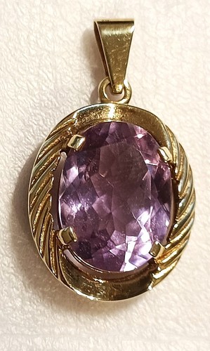 Anhänger 585 gold amethyst - 585,