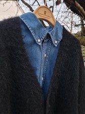 H&M oversized Cardigan Strickjacke  Gr.M (L/XL schwarz Wolle-Alpaca-Mix neuw 