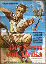 DER STERN VON AFRIKA /  Hauptmann Marseille  Joachim Hansen Filmplakat Flugzeug