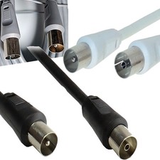 Antennen Kabel Antennenkabel iEC TV AnschlußKabel Koax Verlängerung HD 4K 8k UHD