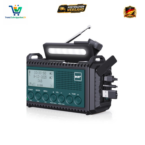 Kurbelradio dab plus solar - dab,