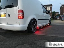 Seiten Stangen + Bernstein Leds für Volkswagen Caddy 2010 - 2015 Edelstahl