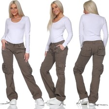 Damen Cargo Hose Oliv