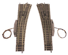 Fleischmann H0 6140 L/R el. Weichenpaar Profi-Gleis - ZYAI/3214