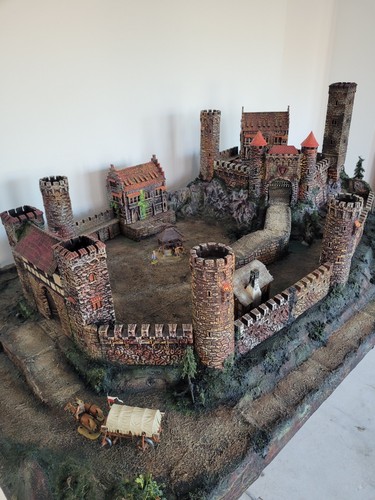 Burg diorama mit - diorama, elastolin