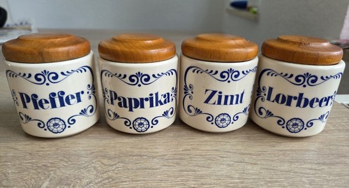 Gewürzdosen aus keramik 4tlg - keramik, 4tlg.