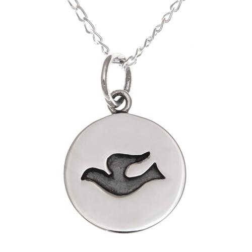 Sterling silber taube medaille - sterling,