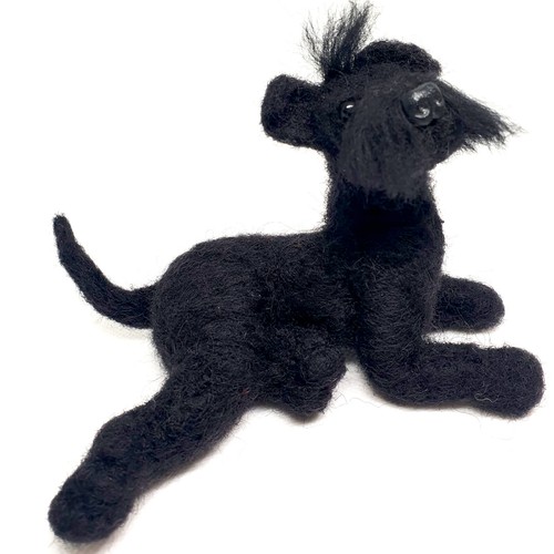Schnauzer hund filzfigur - ,,