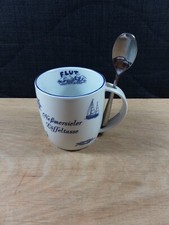 Maritime Löffeltasse,Porzellan, Kaffeepott,Teebecher H9cmD9cm Ebbe/Flut
