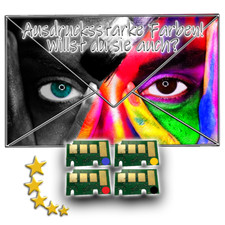 4x RESET CHIP C+M+Y+K für