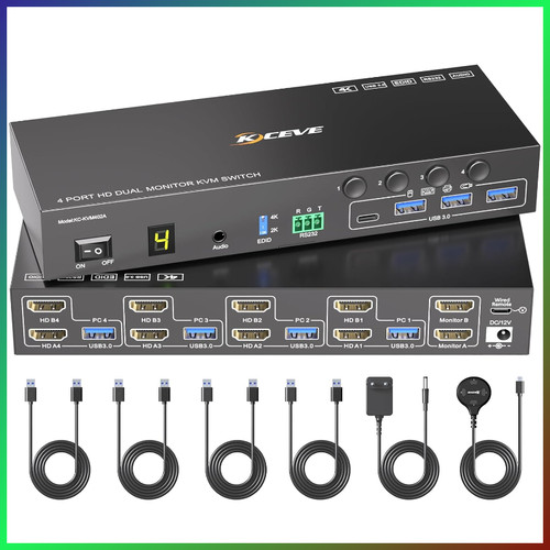 Hdmi kvm switch port 60hz - switch, 4k