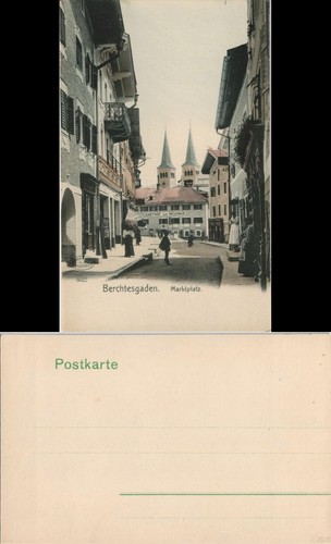 Ansichtskarte berchtesgaden - ansichtskarte,