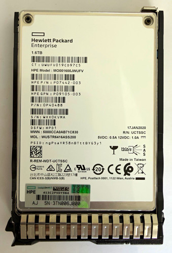Hpe sas 12g enterprise - 1,6, tb