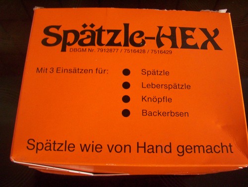 Spätzle hex nudelmaschine - nudelmaschine, kpl