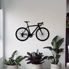 Wandbild aus Holz Rennrad