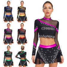 DE Damen Cheer Leader Kostüm