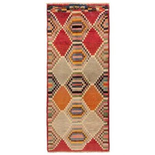 Gabbeh 161x67 cm Handgeknüpfter Perserteppich Orient Wolle Carpet Läufer