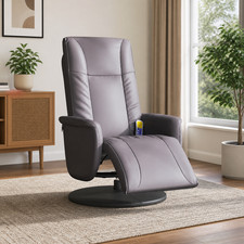 Massagesessel grau Relaxsessel