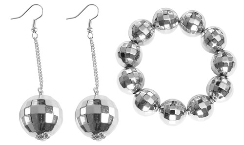 Damen schmuck set discokugel - damen,