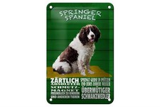 Blechschild Spruch 12x18 cm