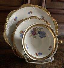 Seltmann Vohenstrauß Gedeck Sammeltasse Sammelgedeck Gold Blumen #40