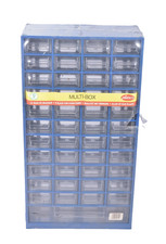 Schubladenmagazin Klarsichtmagazin Metall Sortimentskasten Schrank 45 Fächer