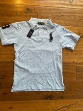 Polo Ralph Lauren Herren  Polo Shirt Poloshirt Big Pony hellblau Größe M