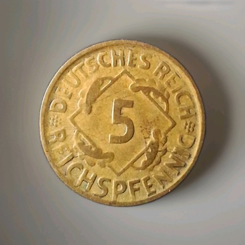 Reichspfennig 1924 d - 5,