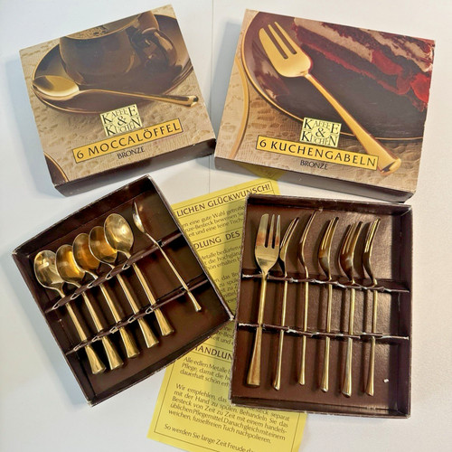 Vintage bronze besteck - bronze, set
