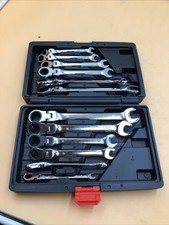 12Pcs Ratschen-schlüssel-satz Werkzeug Stahl Flexible Kopf Ratsche Kombination