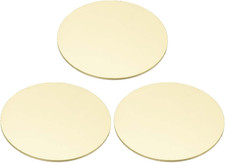 3 Stück Metallpräge-Rohlinge, 50mm Runde Präge-Namensschild-Rohlinge Metallplatt