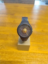 Versace Versus DAMEN  Uhr, VSPOO6620, Gummi, Dunkelblau, Gold, neue Batterie, 
