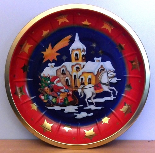 Weihnachtsteller 26cm blech - weihnachtsteller,