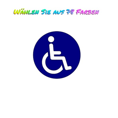 Aufkleber rollstuhl - aufkleber,