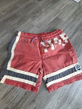 NAPAPIJRI coole Badeshort Jungen rot/blau PRINT Badehose Gr .122/128/134