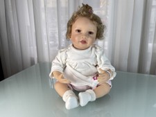 Künstlerpuppe Waltraud Hanl Vinyl Puppe 48 cm. Top Zustand